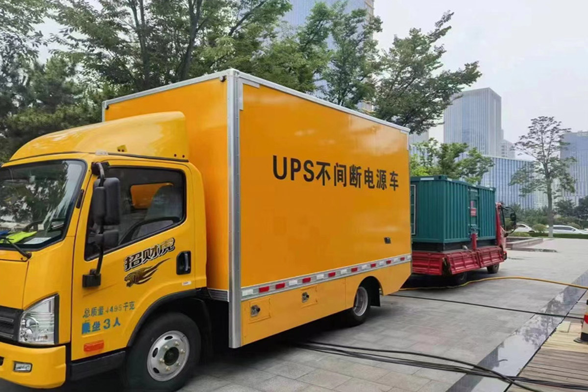 巴宜发电机租赁施工现场